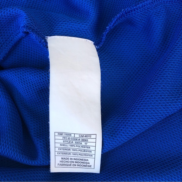 adidas Climalite University of Tennessee Blue long Sleeve Quarter Top L - Picture 9 of 12